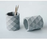 Concrete Desk Pen Pencil Holder Desk Stationery Organizer