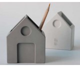 Concrete  House Shaped Pen Holder