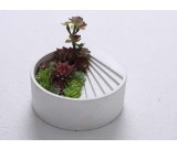 Concrete Flower pot Paperclip Holder Desk Accessory