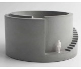 Concrete Round &Square Stair  Architectural  Pen Holder/Desk Storage Organizer/ Flower Pot 