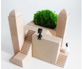 DIY  Castle  Building Concrete Block   Desktop Decoration