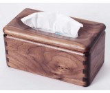  Black Walnut Wood Square Tissue Box Cover Holder