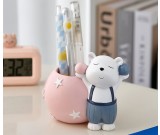 Cute Cartoon Happy Bear Pen Holder