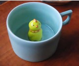 Cute Chicken Figurine Ceramic Coffee Cup