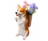 Cute Dog Resin Flower Plant Pot Succulent Planter Vase Piggy Bank