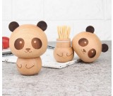 Cute Wooden Panda&Ice cream Toothpick Holder