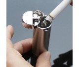 Cylinder Portable Pocket Ashtray  with Keychain 