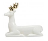 Deer White Ceramic Soap Dish