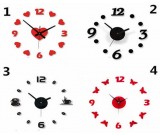 DIY Adhesive Modern Room Decoration Numbers Wall Clock