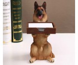 Dog Desk Business Card Holder