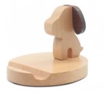 Dog Wooden Holder Stand for iPhone iPad and Other Cell Phone Tablet PC 