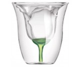 Rose Double Walled Wine Glass