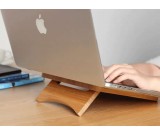 Foldable and Portable Bamboo Laptop Stand for  Apple MacBook & PC Laptop