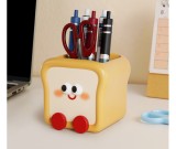 Fun Toast Bread Pen Holder, Office Decoration Ideas