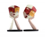 Funny Abstract Art Face Mask Sculpture Home Office Decoration