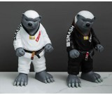 Funny Honey Badger Taekwondo Master, Desktop Sculpture Figurine