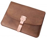 Genuine Leather Envelope Laptop Sleeve Bag for MacBook pro /Air 13.3 Inc