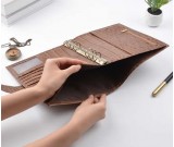 Genuine Leather Organizer Refillable A5 Size Binder Diary Travel Journal Notebook