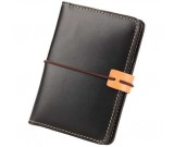 Genuine Leather RFID Blocking Passport Holder Travel Bifold Wallet 