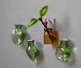 Glass Vase Fridge Magnets, Set of 6