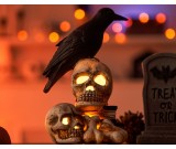 Halloween Skull And Crow Decorative Ornaments, Amazing Night Light