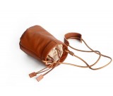 Handcrafted Leather Cylinder Shoulder Bag