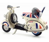 Handmade Antique Model Kit Motorcycle-1968  VESPA Motor Scooter