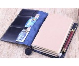 Handmade Refillable Cow Genuine Leather Traveler's Notebook Business Writing Portfolio 