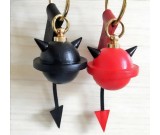 Handmade Leather Demon Ox Horns Bell