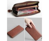 Handmade Leather Card Organizer Phone holder Wallet Coin Purse