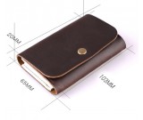 Handmade Leather Coin Purse Wallet Credit Card Holder Business Card Holder