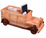 Wooden Classic Car Tissue Box 