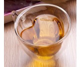 Heart Shaped Glass  Coffee Cup