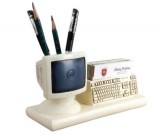 Internet Computer Terminal Keyboard Pen Pencil Holder  Business Card Holder