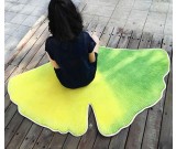 Leaf Shaped Area Floor Mat/Rug - Ginkgo Leaf 