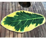 Leaf Shaped Area Floor Mat/Rug - Mulberry Leaf