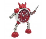 Metal Robot Alarm Clock