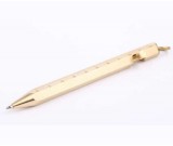  Metallic Brass Defender Tactical Rule Pen