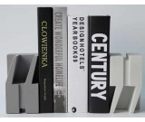 Modern Concrete Bookends,1 Pair