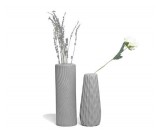 Handmade Concrete Fluted Vase
