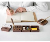 Wooden Modular Desk Organizers