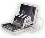  Multi-Device Charging Stand Docks with 4-Port USB Charger for Universal Smart Phones and Tablets