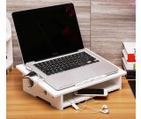 Multi Purpose Laptop Cooling Stand Cable Management Box Organizer 
