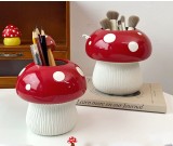 Mushroom Desktop Decor Pen Holder