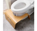 Natural Bamboo Wood Bathroom Toilet Stool