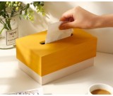 Natural Maple Square Wooden Tissue Box