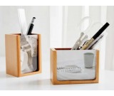  Natural Wood  Pen Holder with Photo Frame