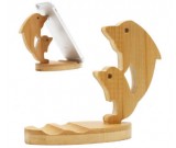 Natural Wooden Cute Cell Phone Holder Stand For iPhone Tablet iPad & other SmartPhone 