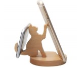 Natural Wooden Cell Phone Stand Holder
