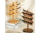 Office Multi-layer Hollow Wood Organize Storage Pen Holders